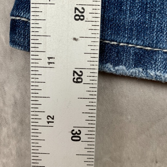 Miss Me Jeans Womens 26 Boot Distressed Embroidered Stud Fleur de Lis JP5468B - Picture 5 of 9